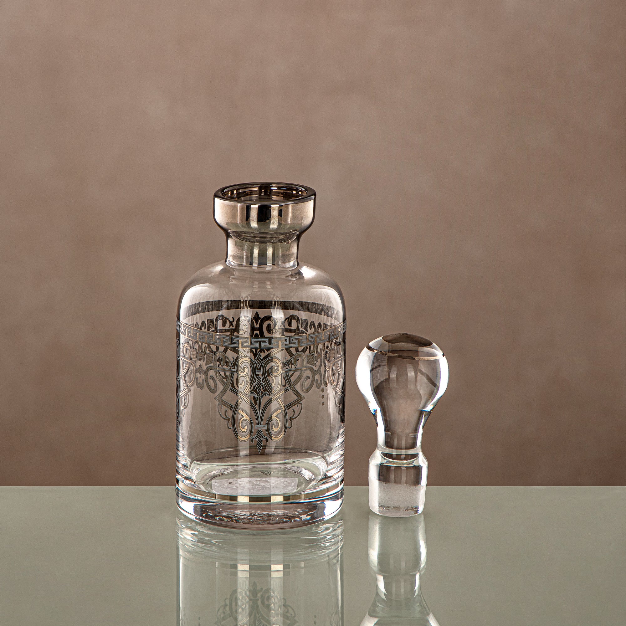 زجاجة عطر المرجان شفافة وفضية 29 تولة (0863P-YCS-SIL) التجمعات، المناسبات الخاصة، رمضان، العيد
