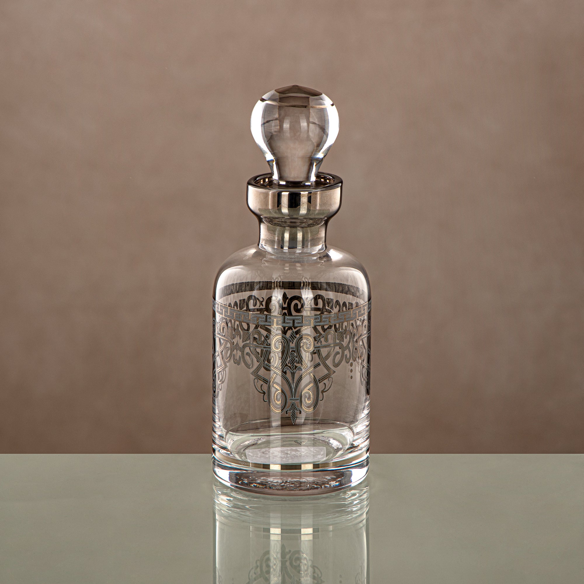 زجاجة عطر المرجان شفافة وفضية 29 تولة (0863P-YCS-SIL) التجمعات، المناسبات الخاصة، رمضان، العيد