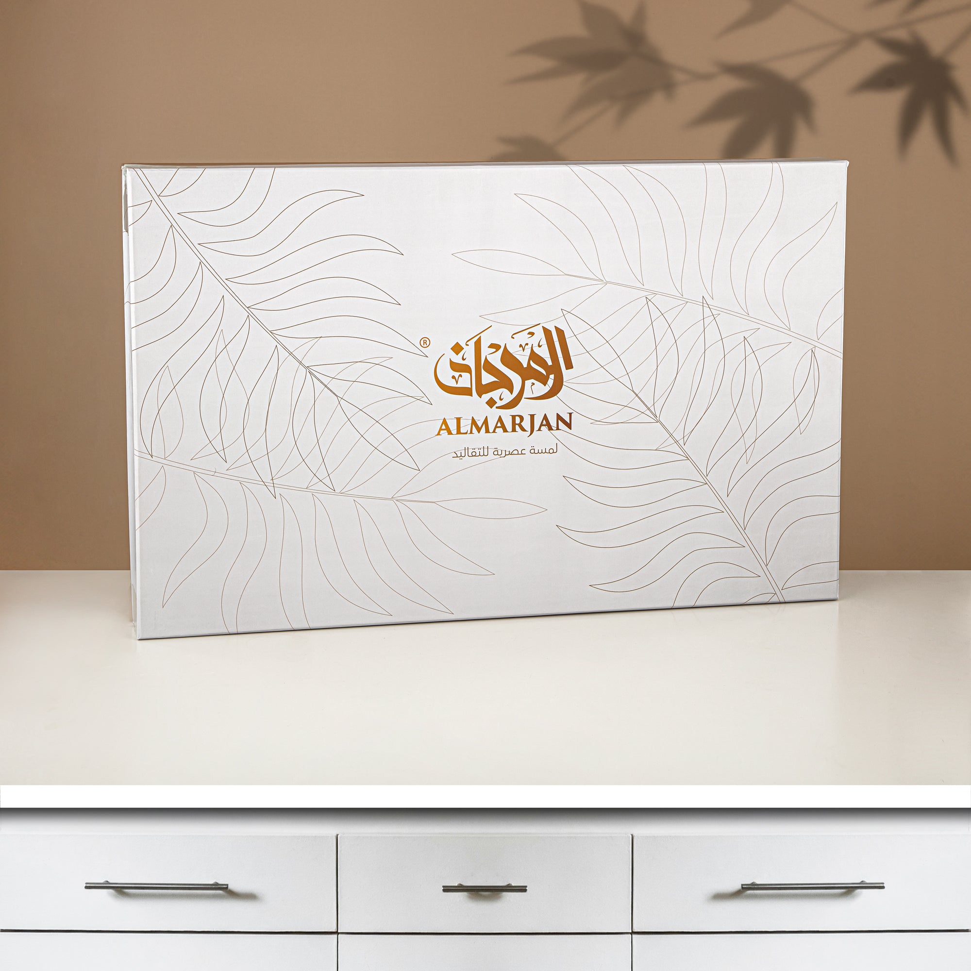 مجموعة طقم ترامس 24 قطعة، 1 لتر + 1 لتر، زهور وذهب مطفي (24-JBH-TR-AZ03G) - مجموعة الشاي والقهوة الكاملة