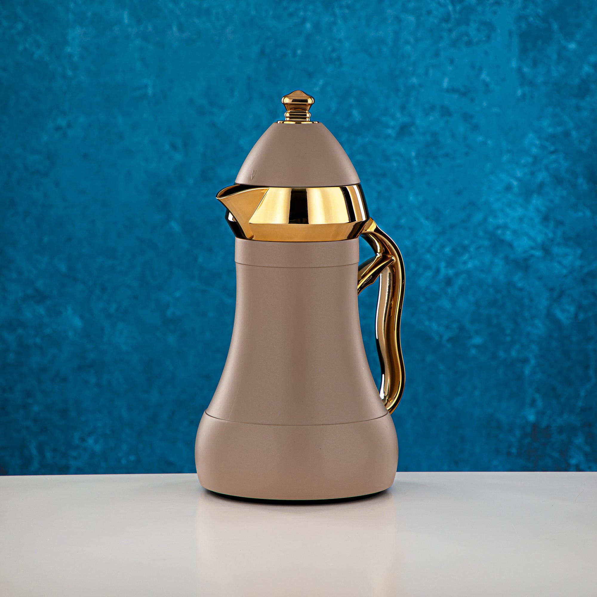 المرجان طقم ترامس قطعتين</i> كاكي وذهبي - AMJ-070/B070Q385YZC95