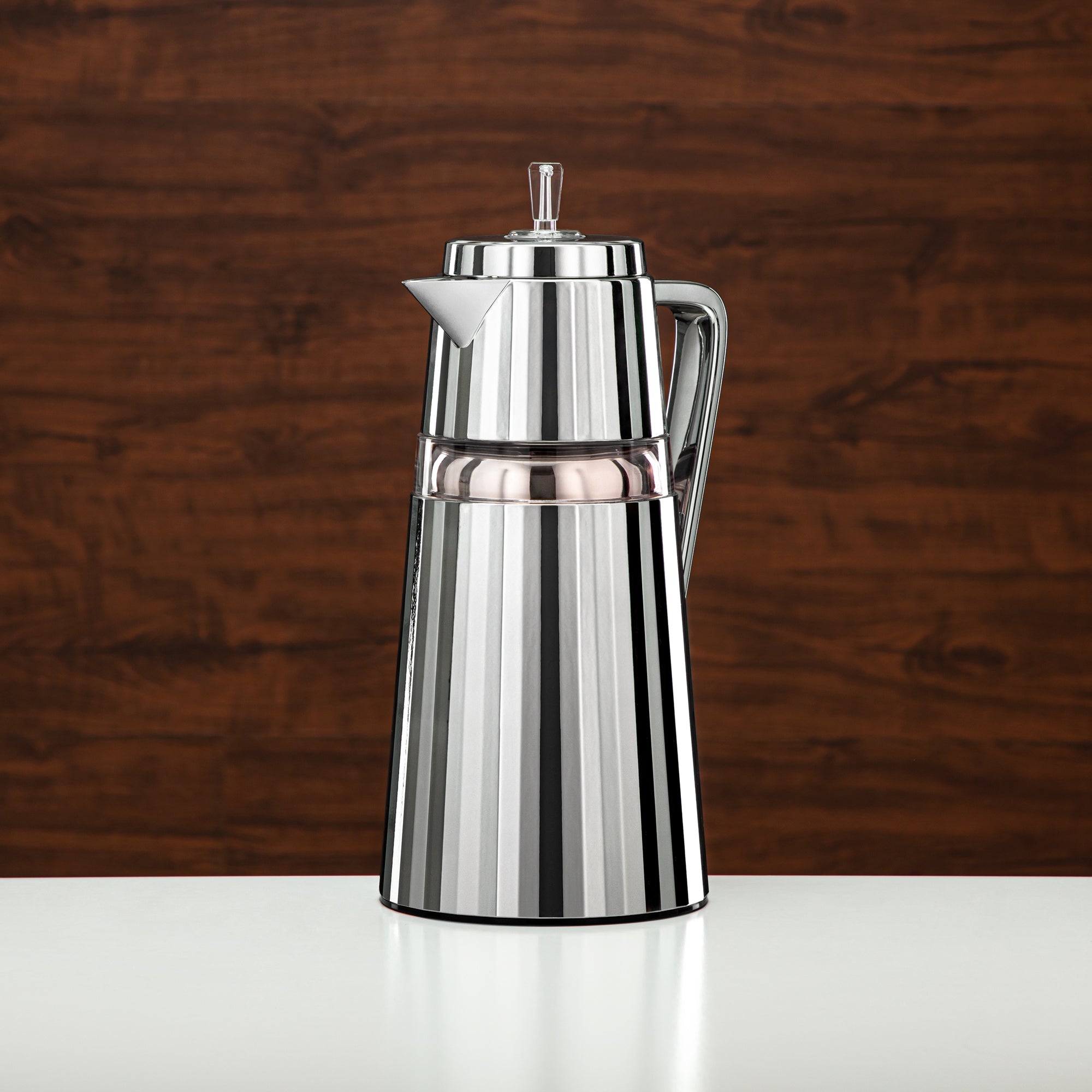 المرجان طقم ترامس قطعتان فضي وشفاف - C77-SCAC