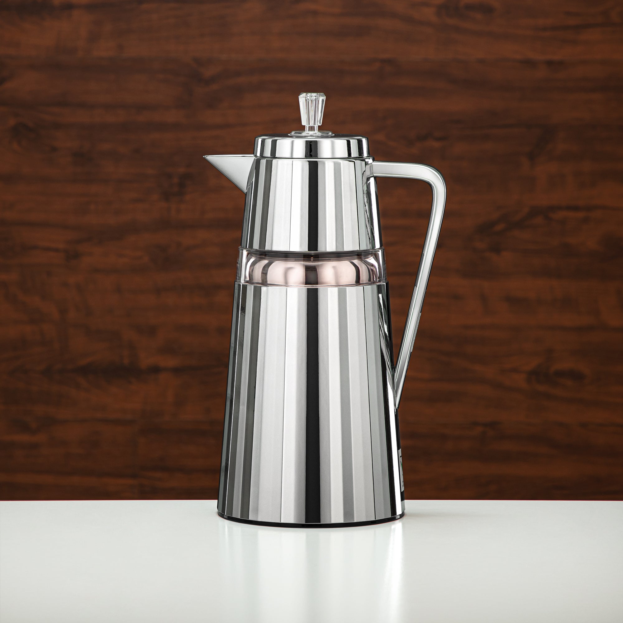 المرجان طقم ترامس قطعتان فضي وشفاف - C77-SCAC