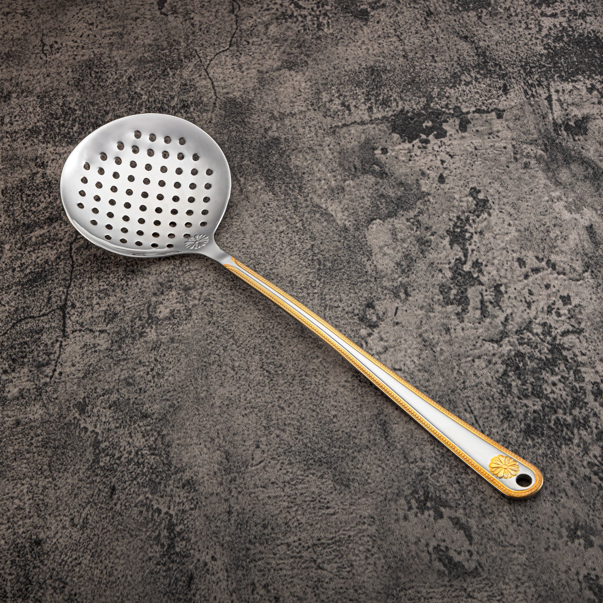 أدوات مائدة أنيقة من المرجان سكيمر، ستانلس ستيل، فضي وذهبي (CUT0010418)