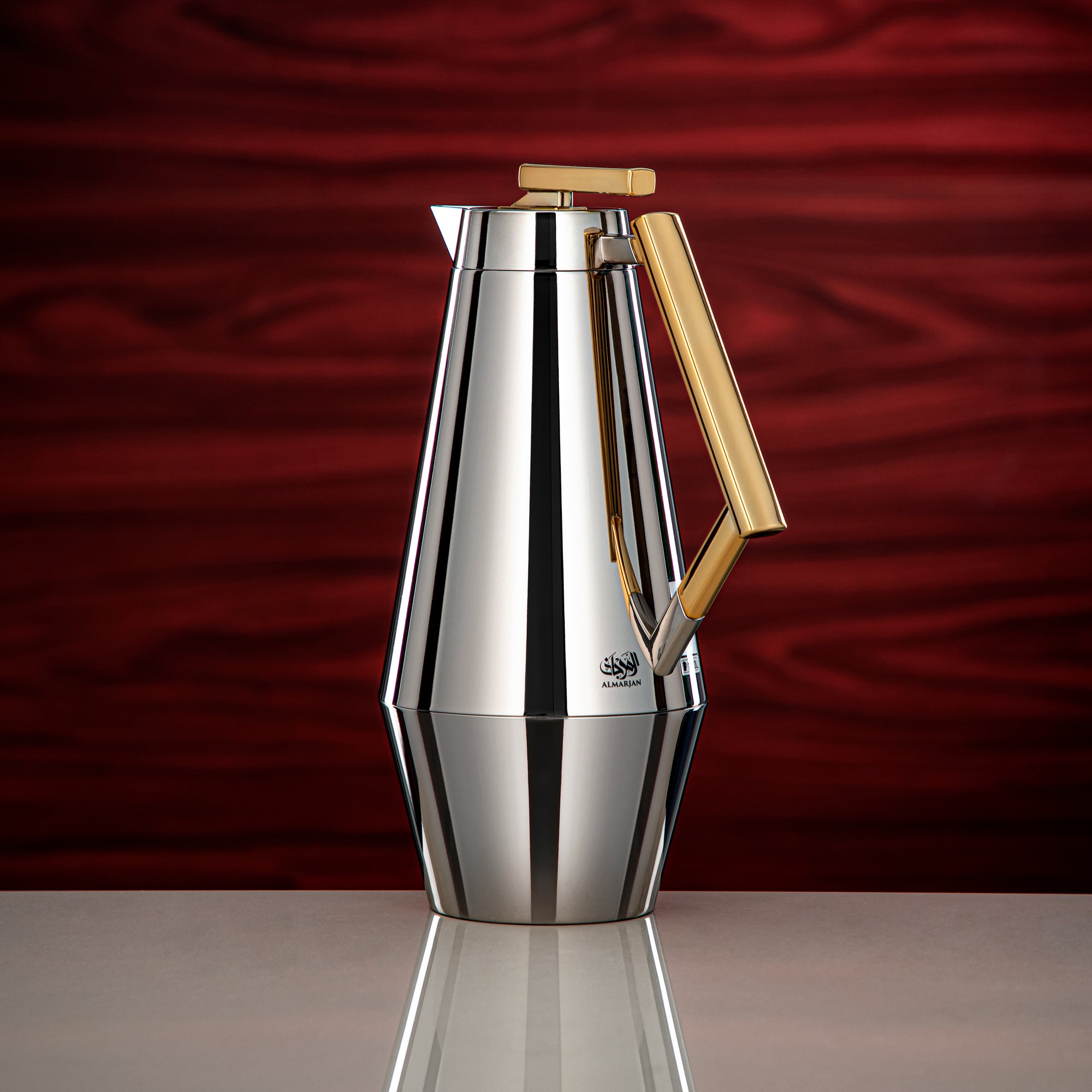 طقم ترامس المرجان 0.7L و1L فضي وذهبي