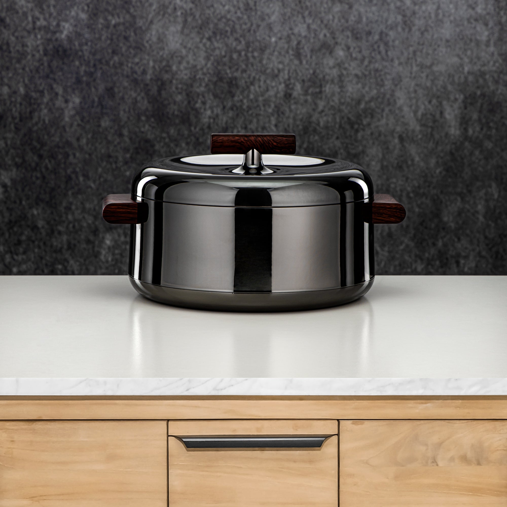 المرجان حرارات Set ABS 1L, 2.5L, 3L Gun black & dark wood (EL-100/250/300 GBL/DW)