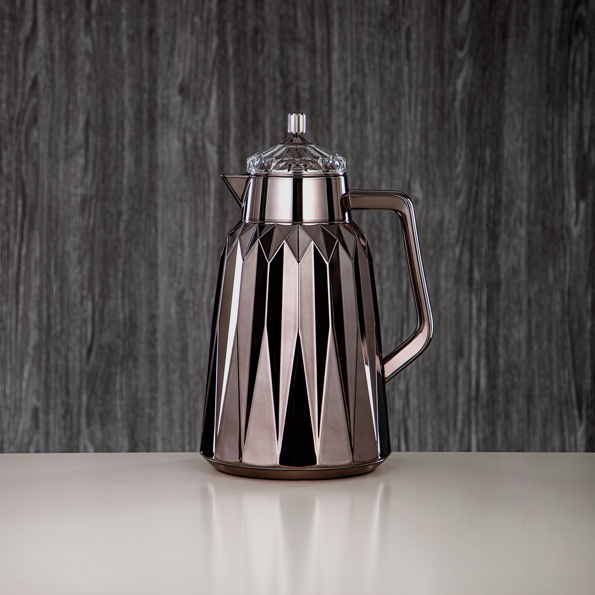 Almarjan Vacuum Flask Set - 1L + 1L, ABS, Gun Grey, Mirror Finish | FG209AB-100 GBL