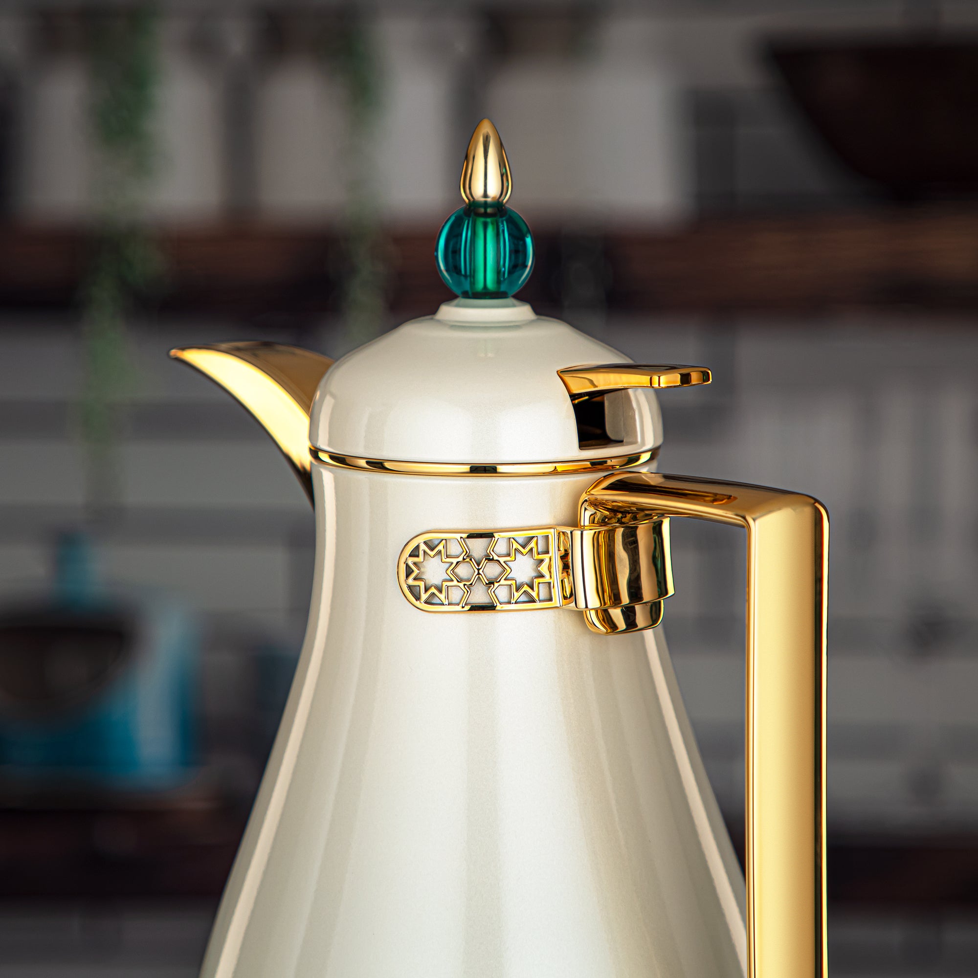 المرجان طقم ترامس</i> قطعتين أبيض وذهبي - FG803-070/100 DG/PW