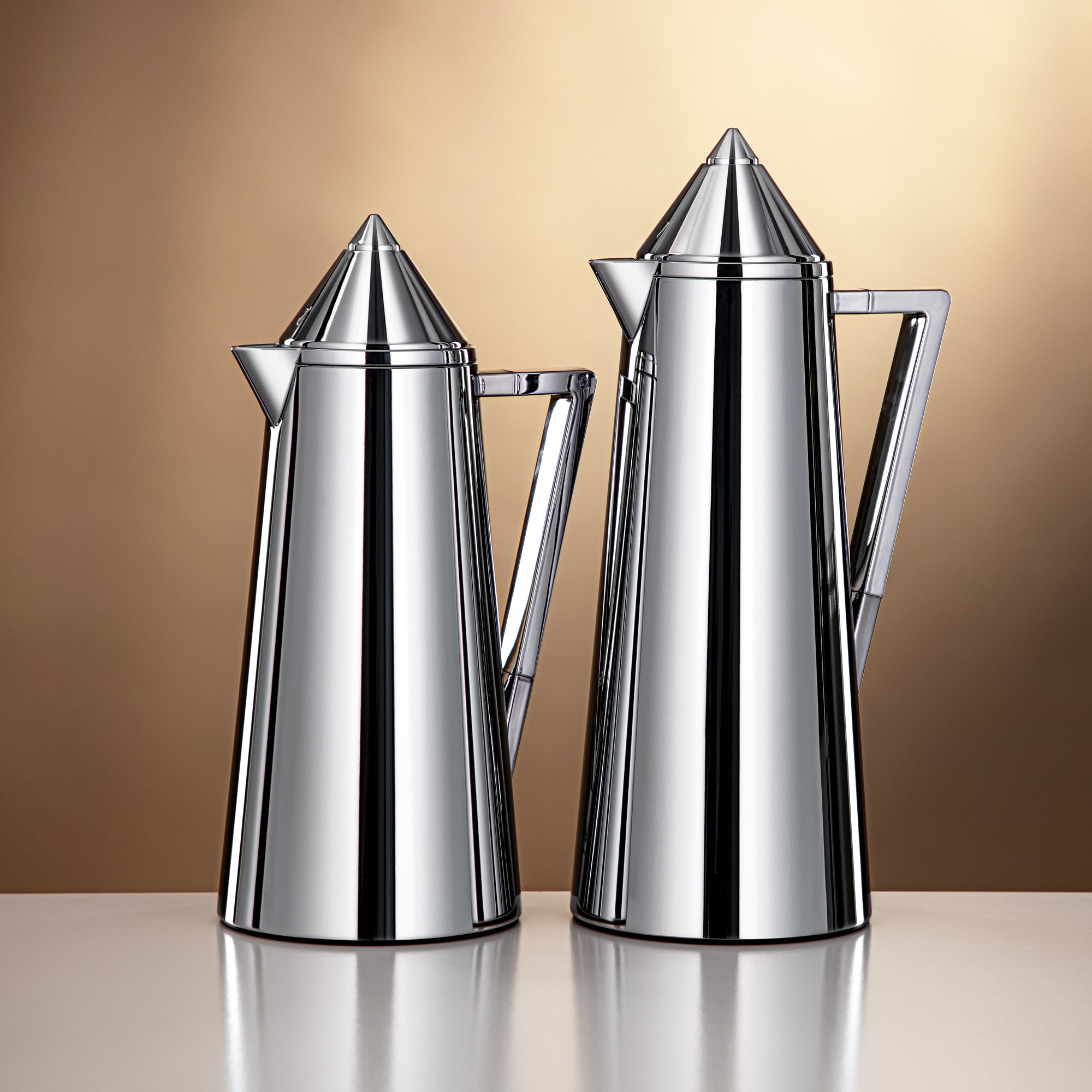 Almarjan Vacuum Flask Set 0.7L + 1.0L Silver (FG818-070/100 ALLC)