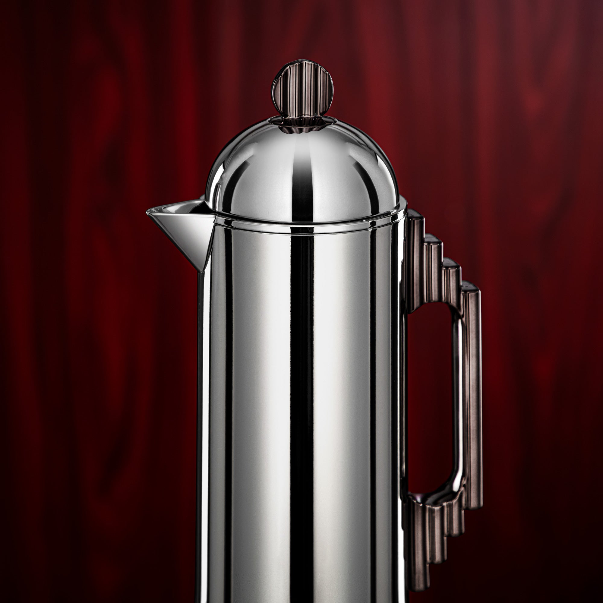 Almarjan Vacuum Flask Set 0.7L & 1L Silver & Gun Black