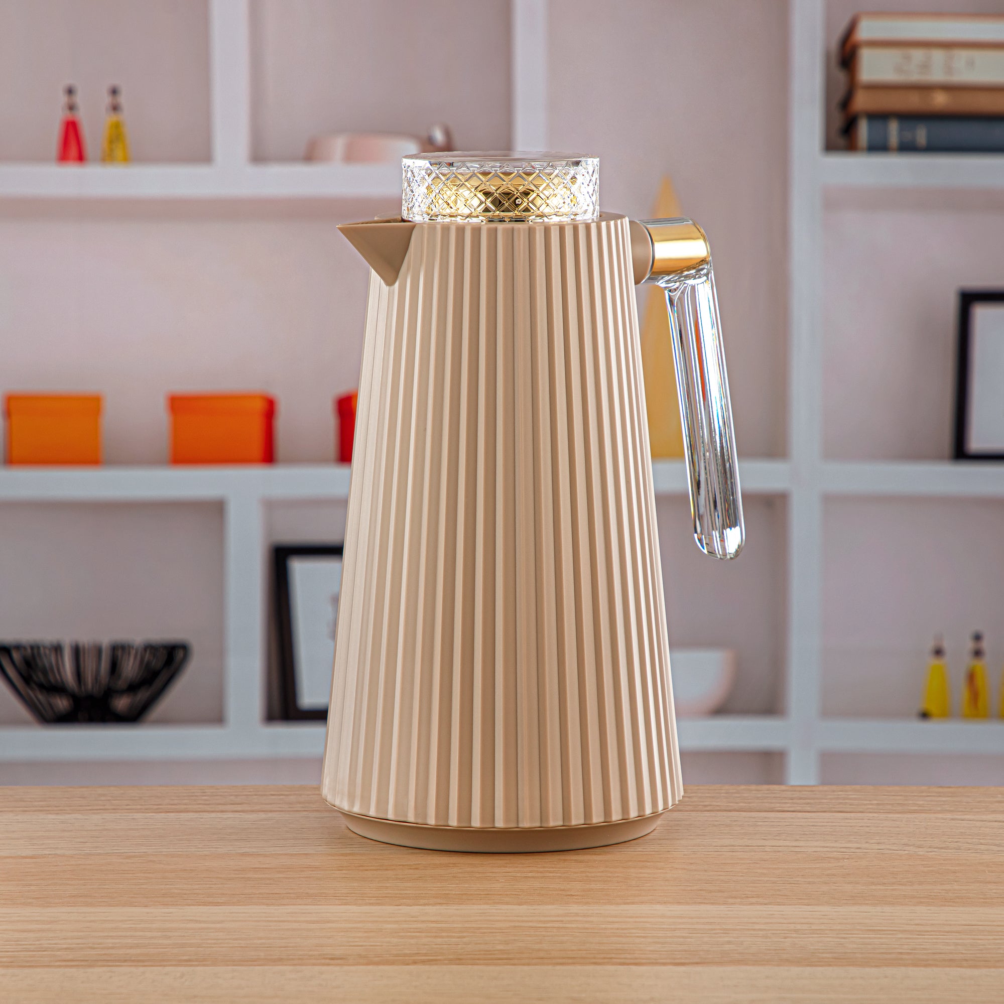 المرجان طقم ترامس قطعتين كاكي - GT106-100/130 SD/G/TR