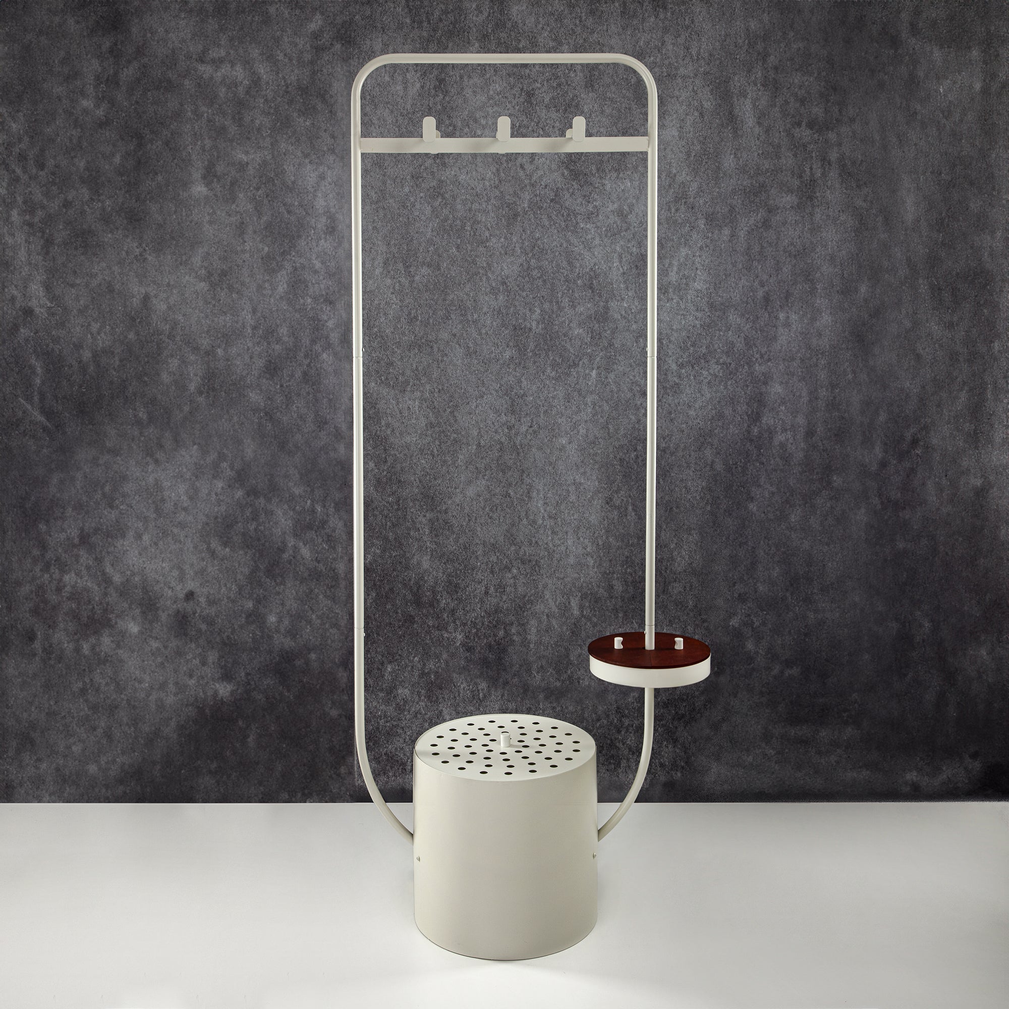 حامل ملابس المرجان مع مبخرة باللون البيج 184 سم (KMT0480-Beige) - إكسسوارات منزلية أنيقة