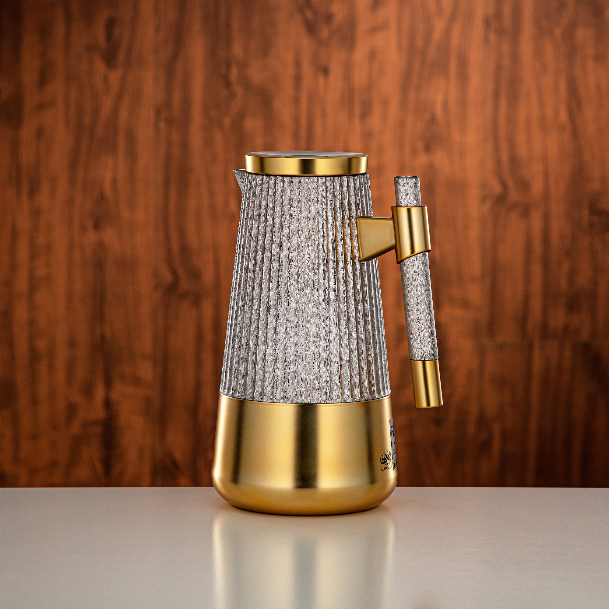 طقم ترامس المرجان 1 لتر + 1 لتر مطفي نيكل و مطفي ذهبي