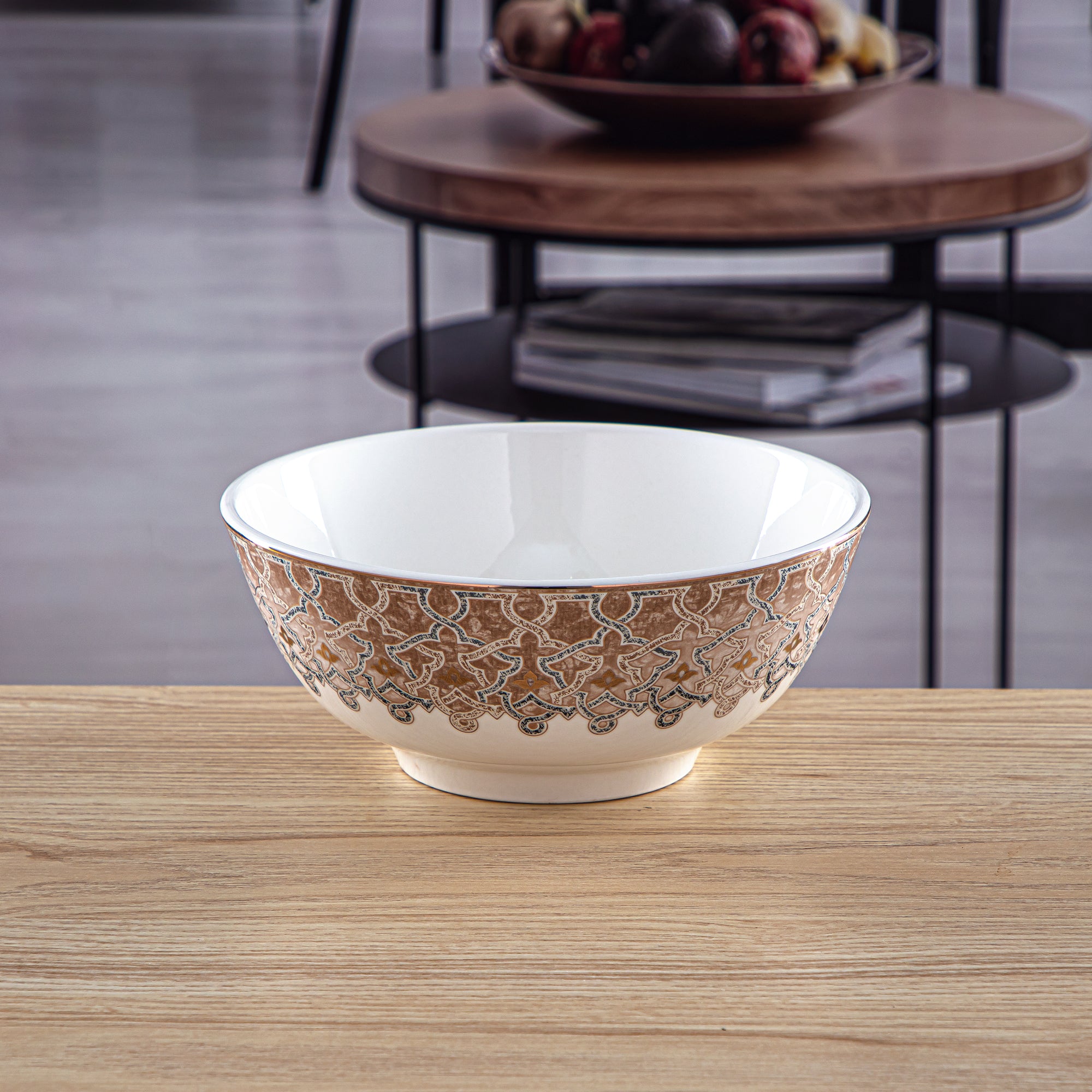 Almarjan 20 CM Fonon Collection Porcelain Serving Bowl - 2494