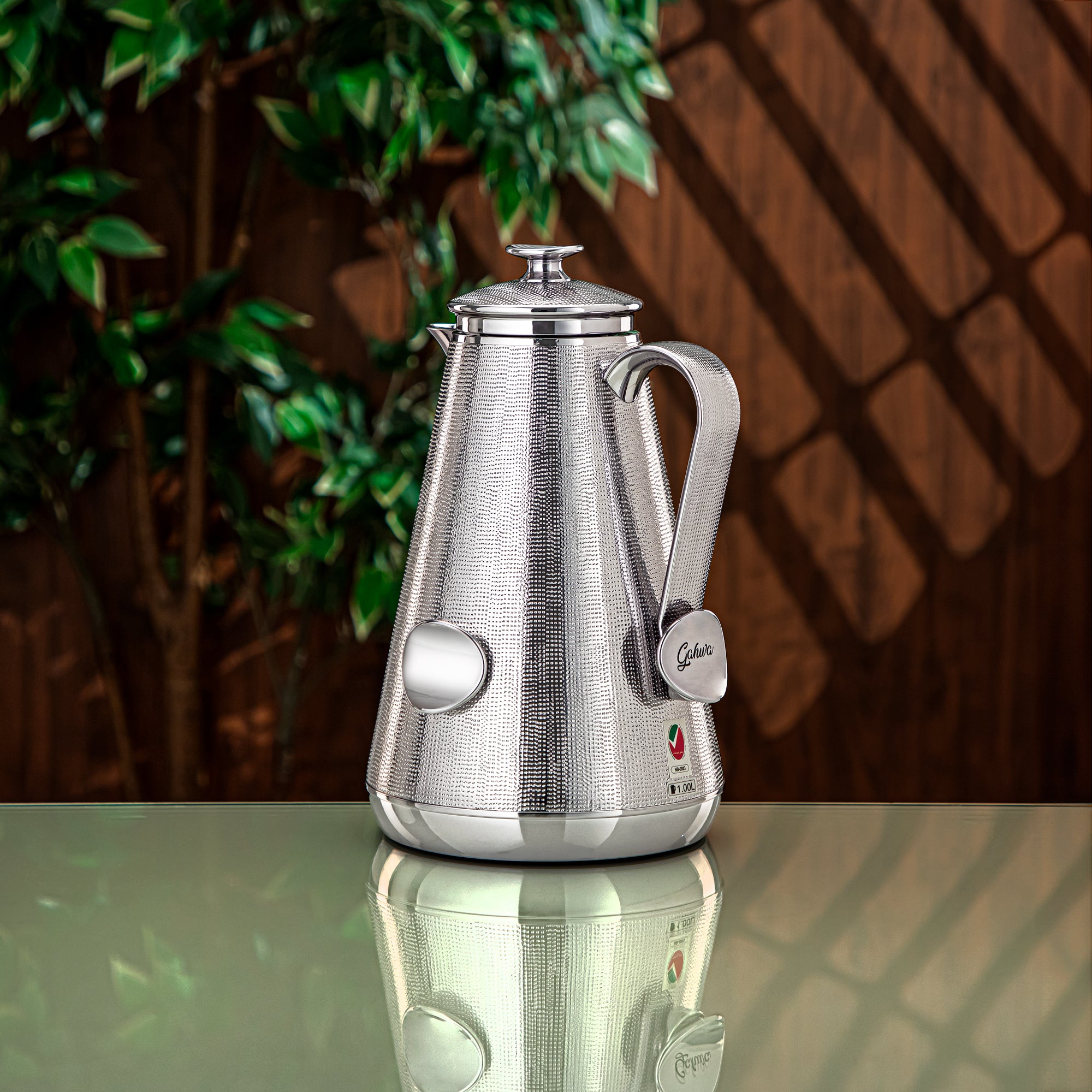 طقم ترامس المرجان مكون من قطعتين باللون الفضي - PZ-S