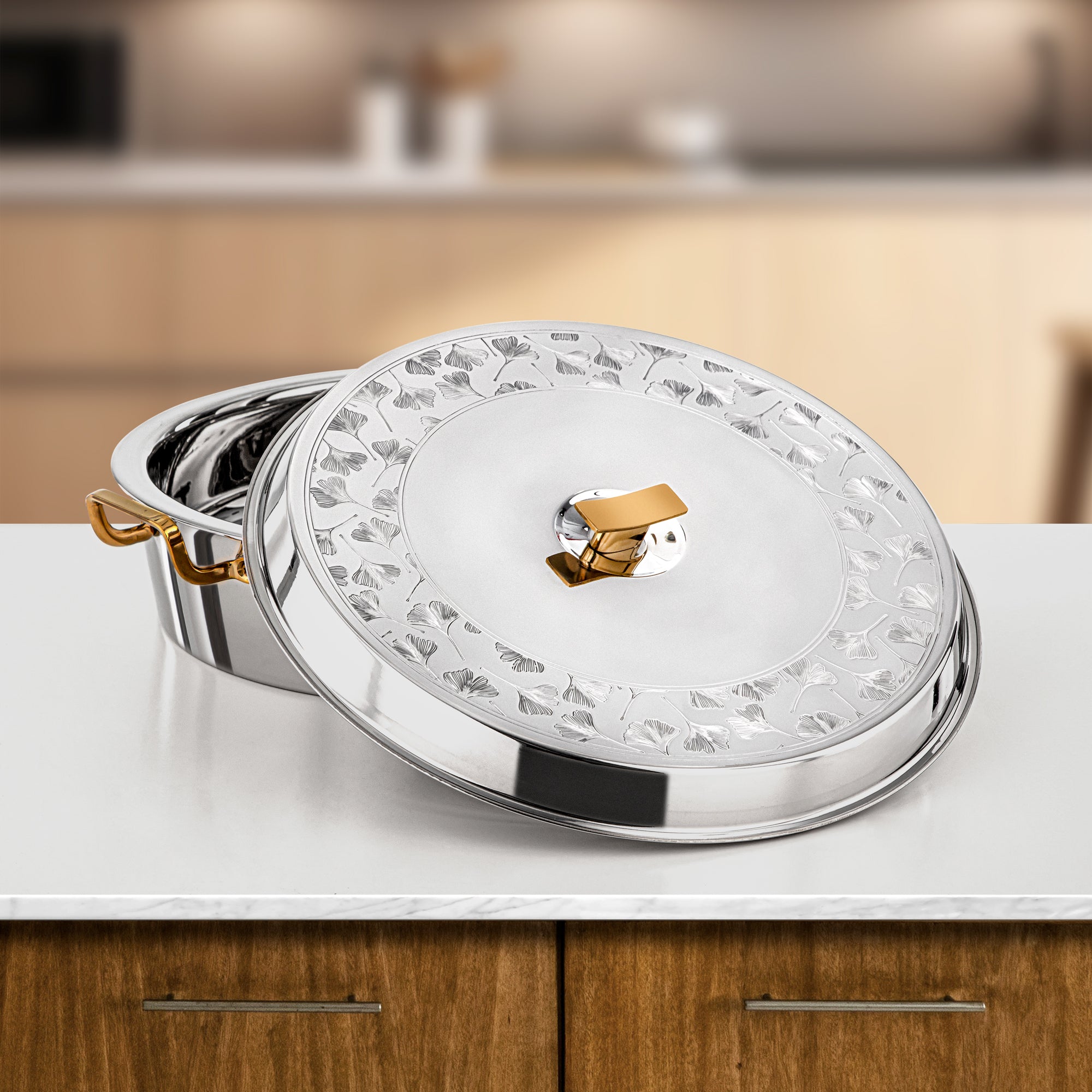 المرجان بدر حرارات 40 سم فضي وذهبي