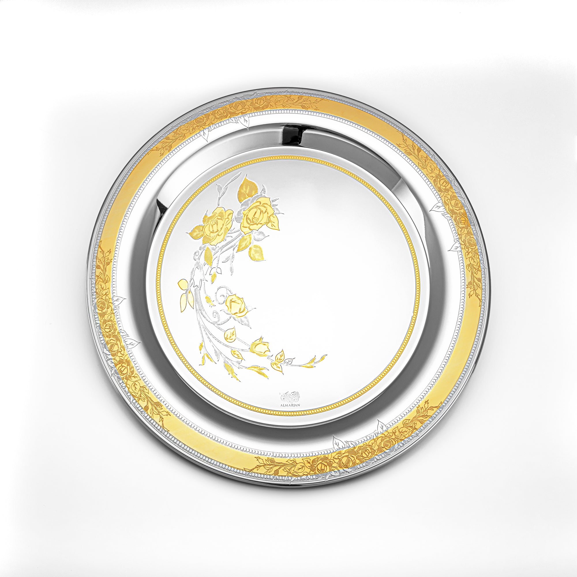 المرجان طقم كيك ستانلس ستيل ستيل 14 قطعة من مجموعة ليا، فضي وذهبي- STS2051265