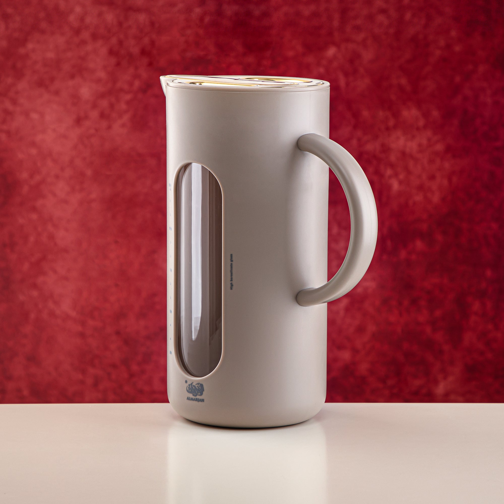 المرجان 1.6 لتر ابريق زجاج بوروسيليكات كاكي - UKC15-160 MMU