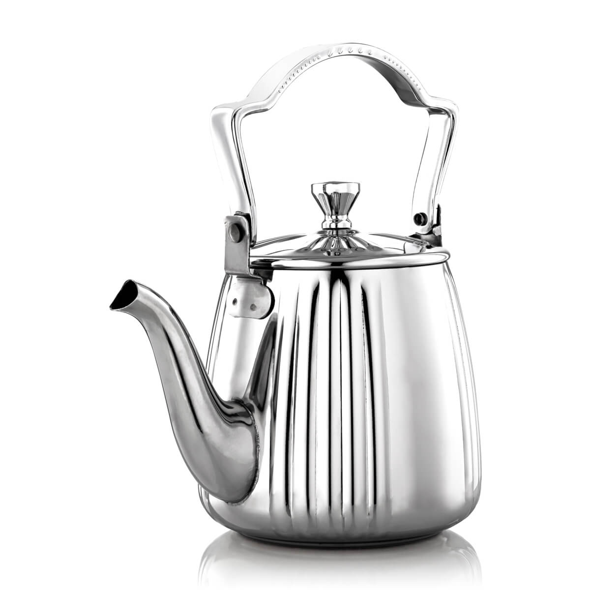 Almarjan 0.9 Liter Stainless Steel Tea Kettle Silver - STS0010646