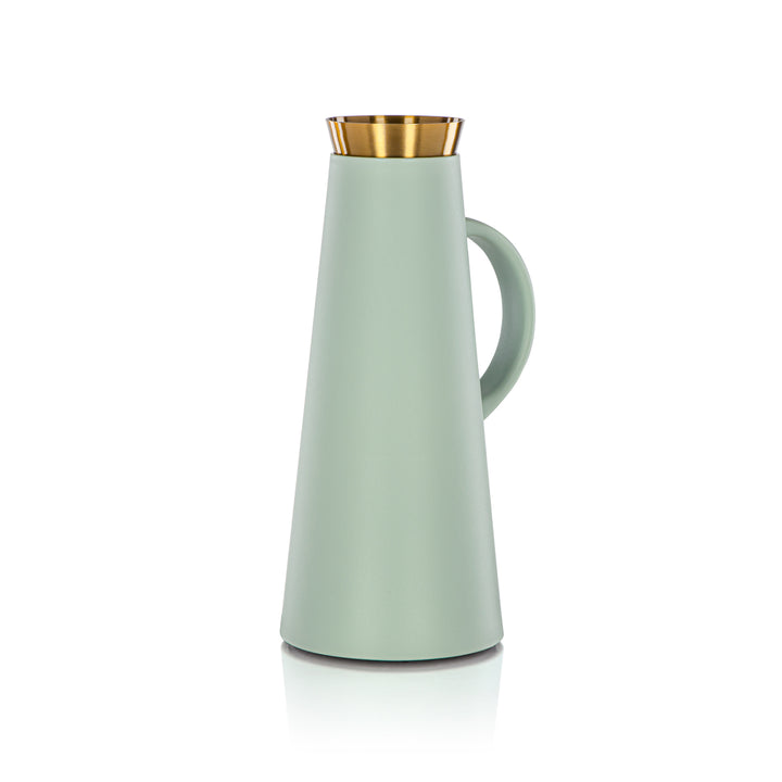 Almarjan 1 Liter Vacuum Flask Green & Gold - 75410-SAG