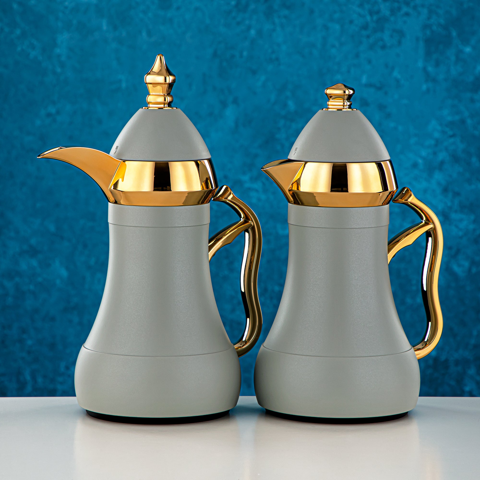 Almarjan 2 Pieces Vacuum Flask Set Sage Green & Gold - AMJ-070/B070Q265YZC95