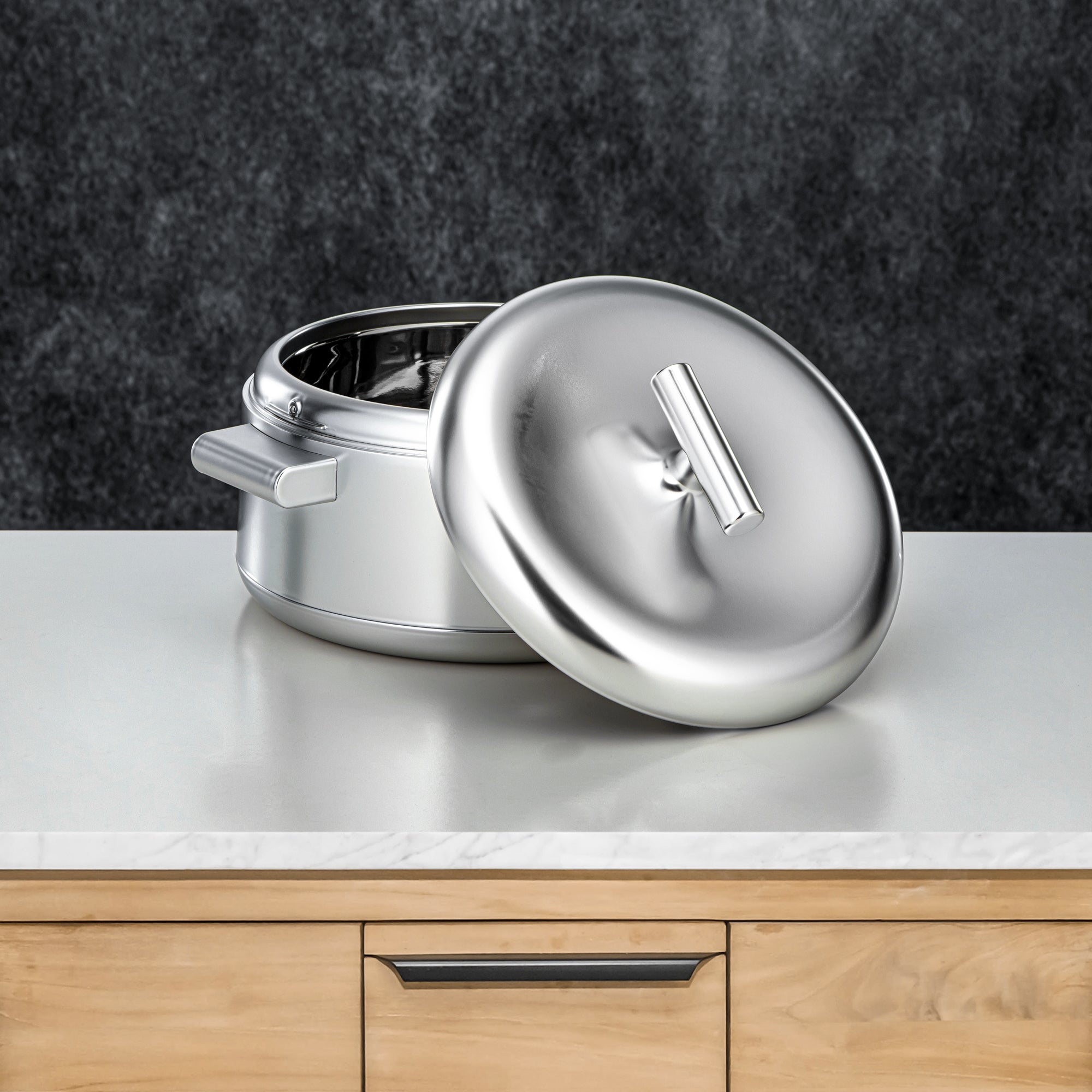 المرجان حرارات Set ABS 1L, 2.5L, 3L Matt silver (EL-100/250/300 ALLMC)