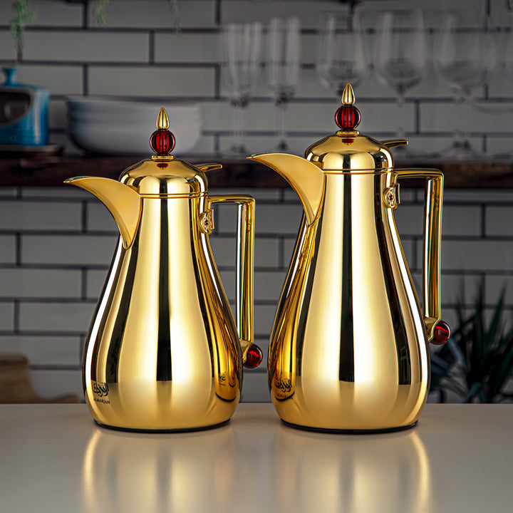 Almarjan 2 Pieces Vacuum Flask Set Gold - FG803-070/100 MAR/G