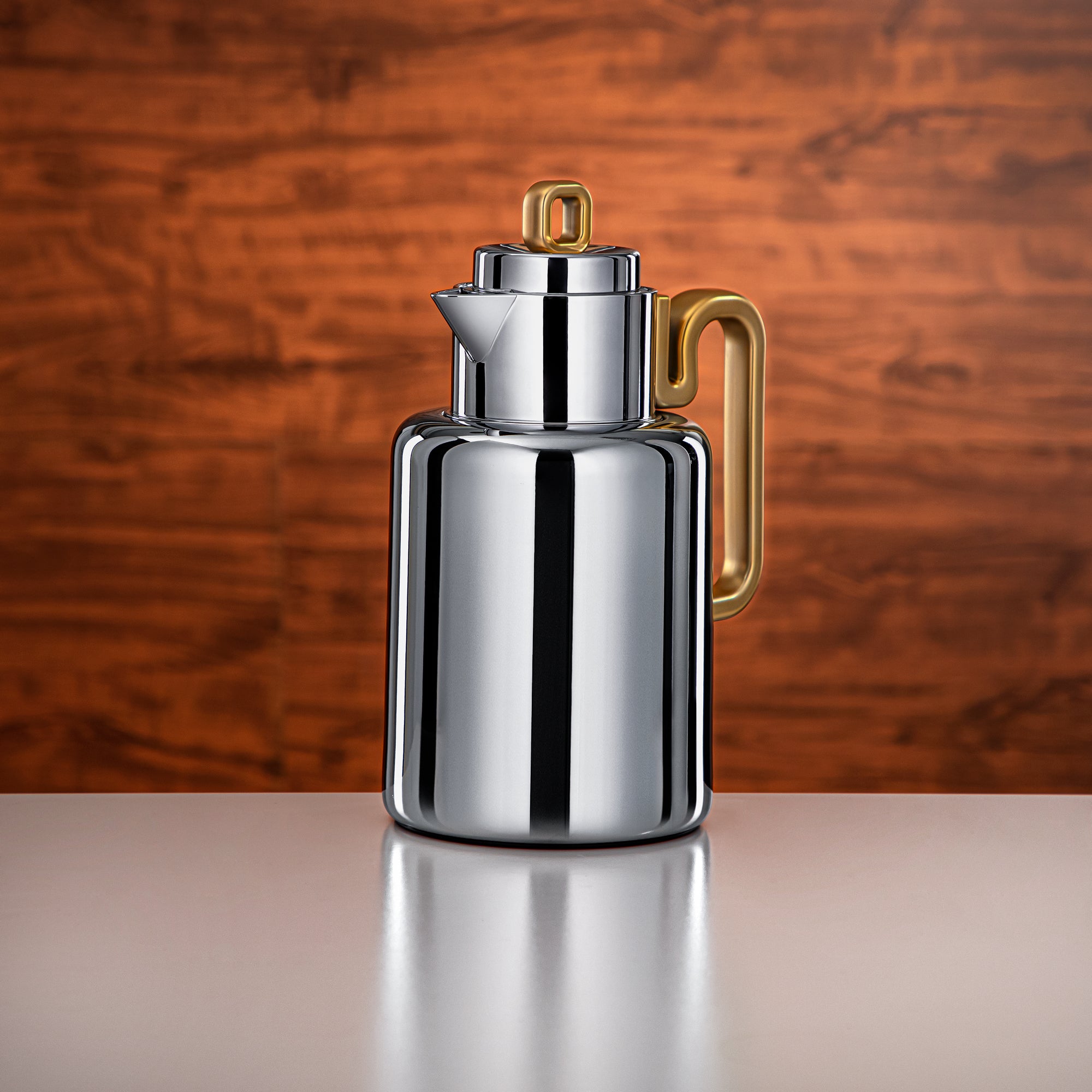 طقم الترمس المرجان Always سعة 0.5 لتر + 1 لتر فضي وذهبي مطفي (FG815-050/100 MC/MG)