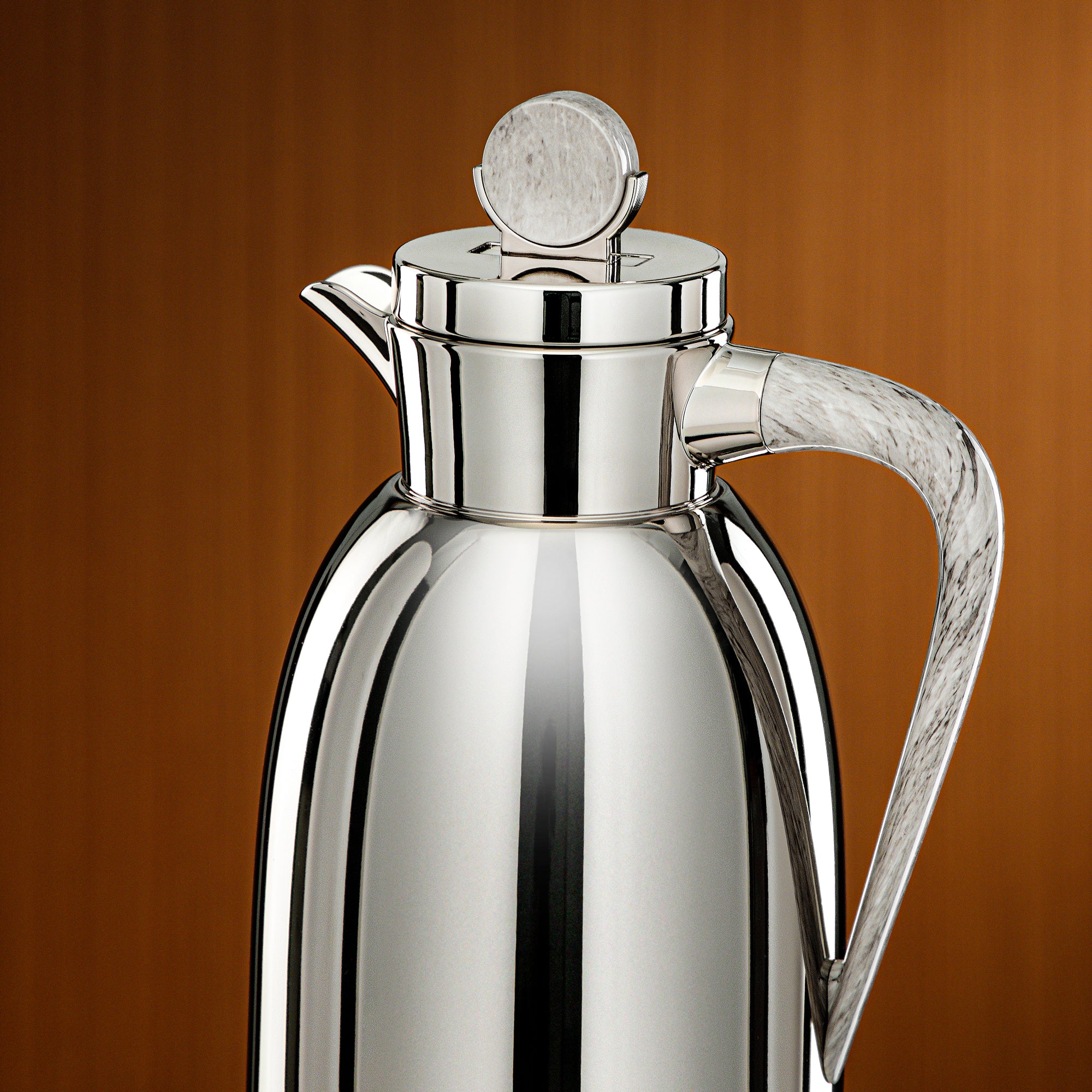 Almarjan Vacuum Flask 0.7L Nickel & Marble