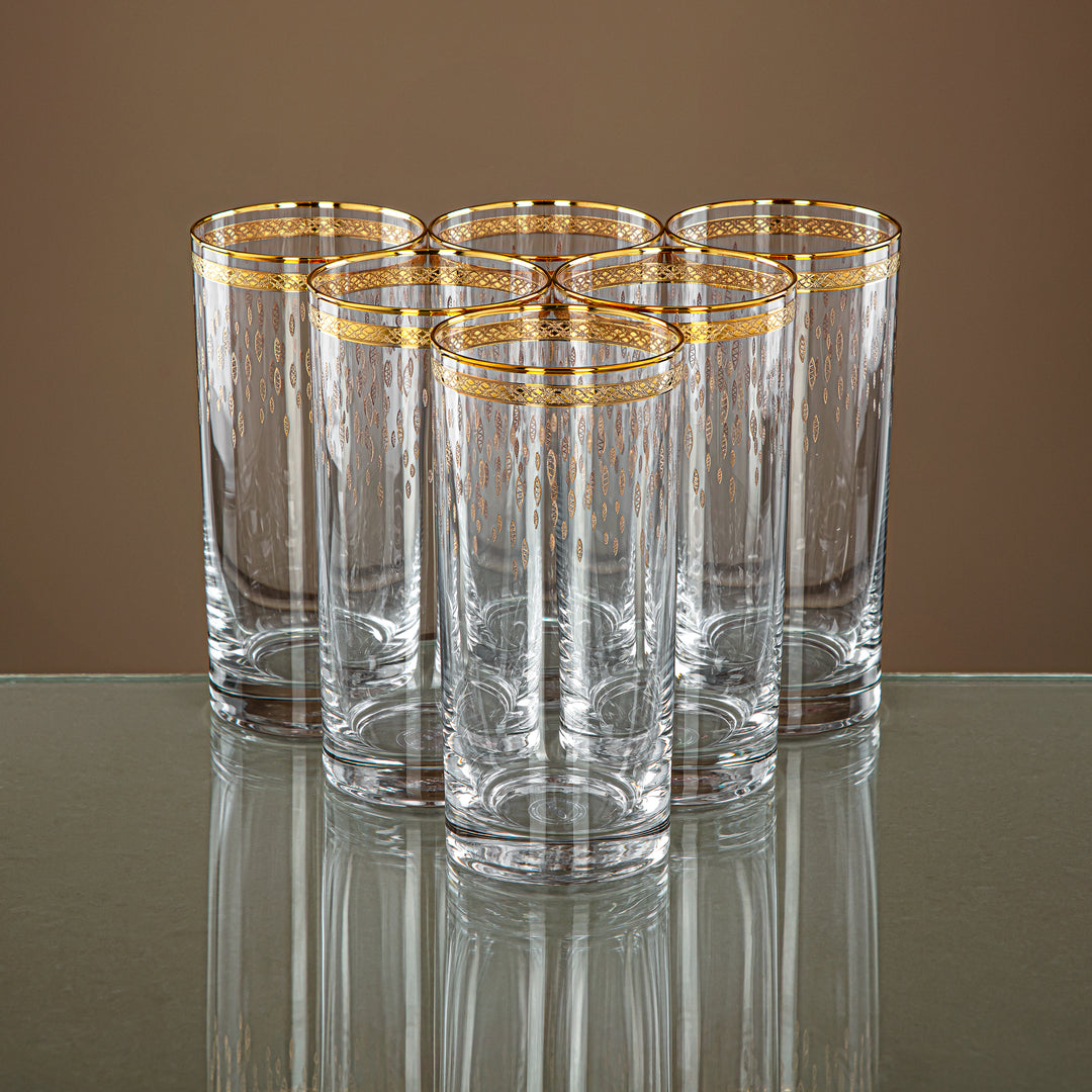 Combi 6 Pieces Glass Water Cup Set - G1013/1Z-25/1