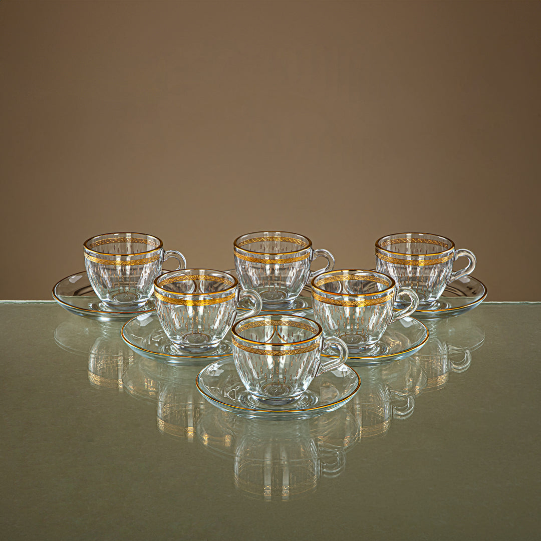 Combi 6 Pieces Glass Espresso Cup Set - G1013/1Z-35/ED