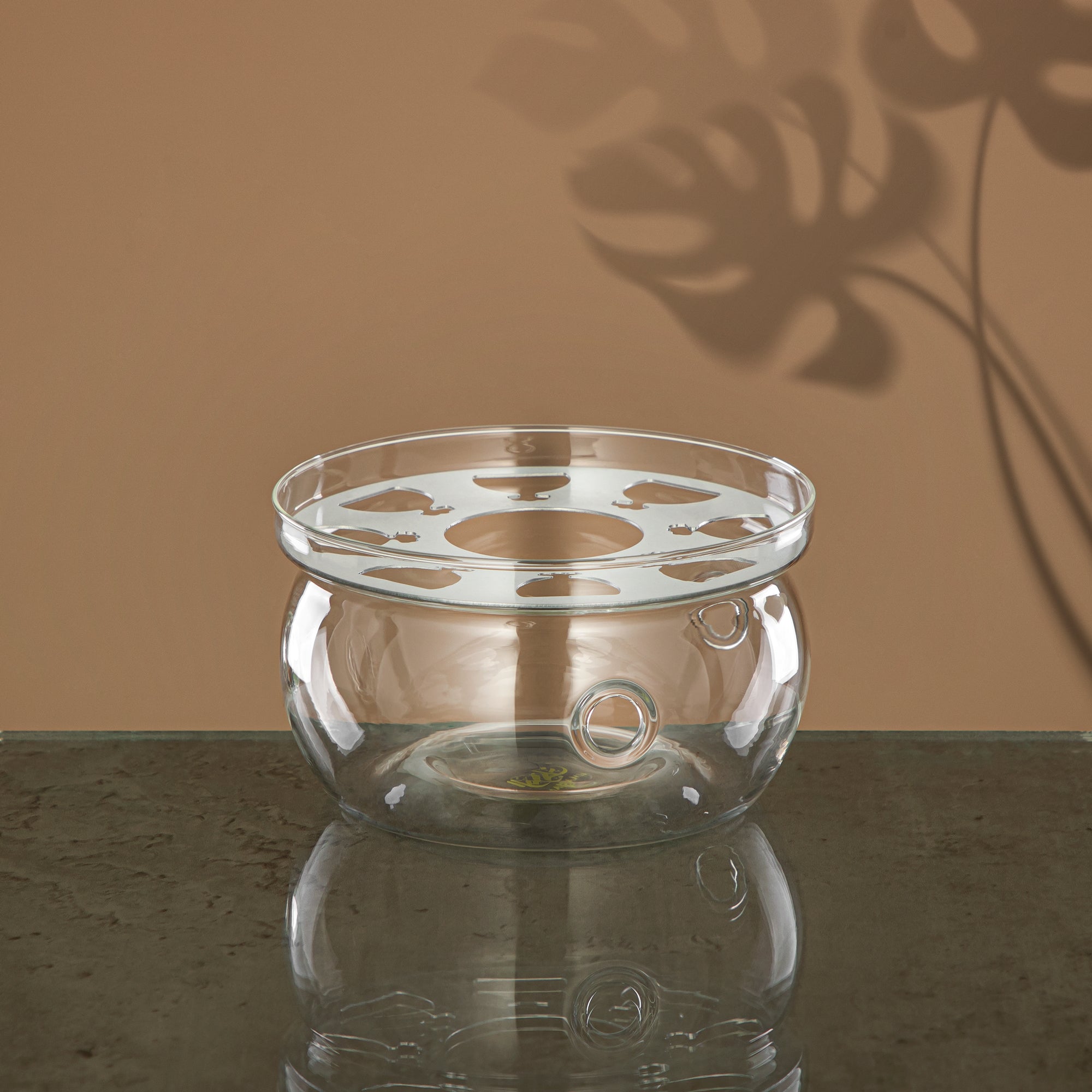 Almarjan Warmer, Borosilicate Glass, Clear (GLS0010136) - Elegant Serveware