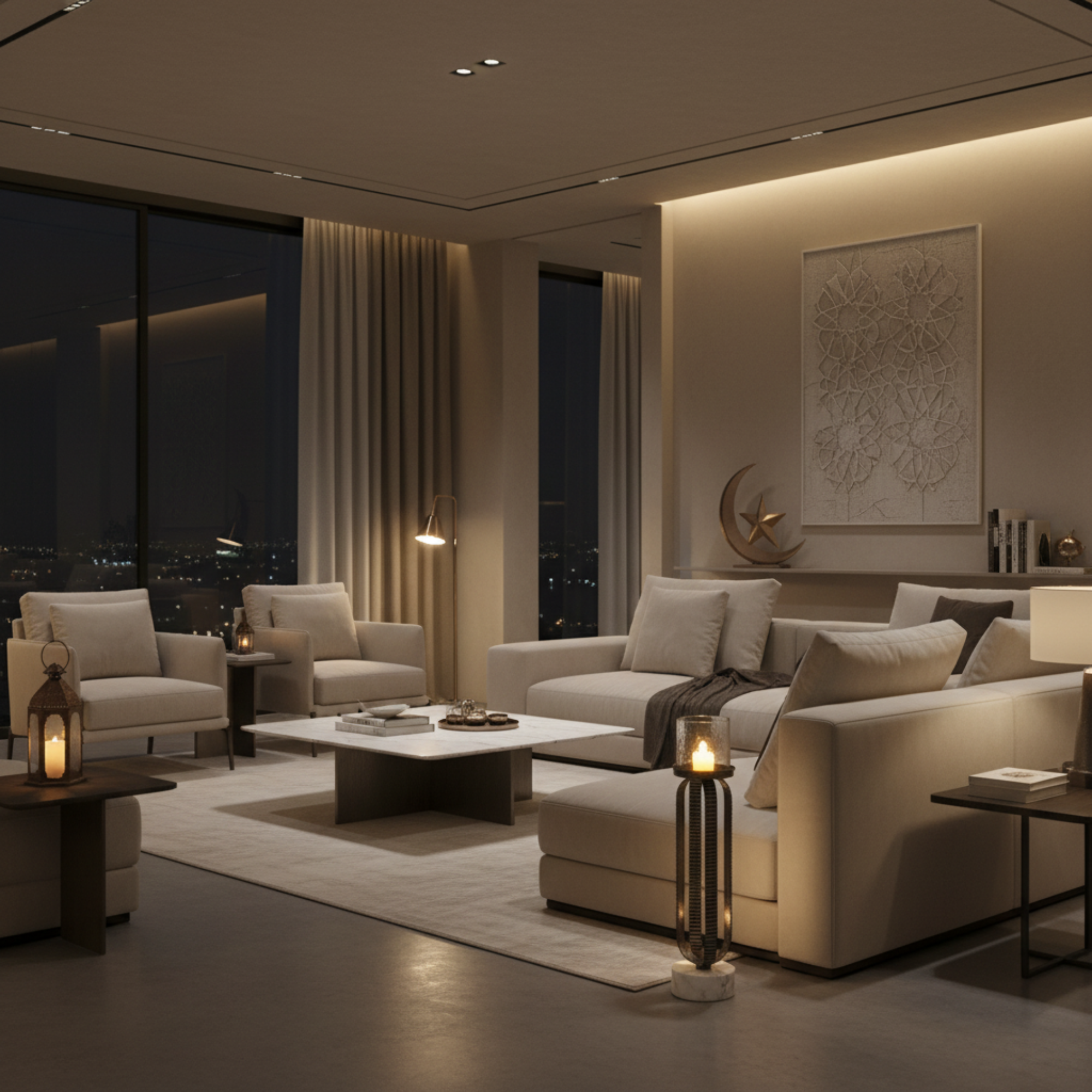 حامل شموع المرجان العمودي 44 سم فضي ريفي