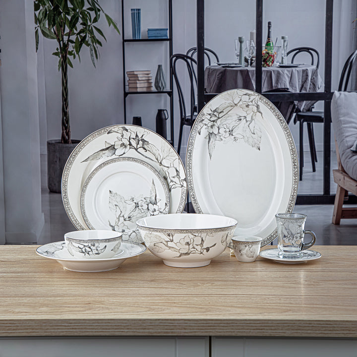 Almarjan 44 Pieces Fonon Collection Dinner Set - 8588