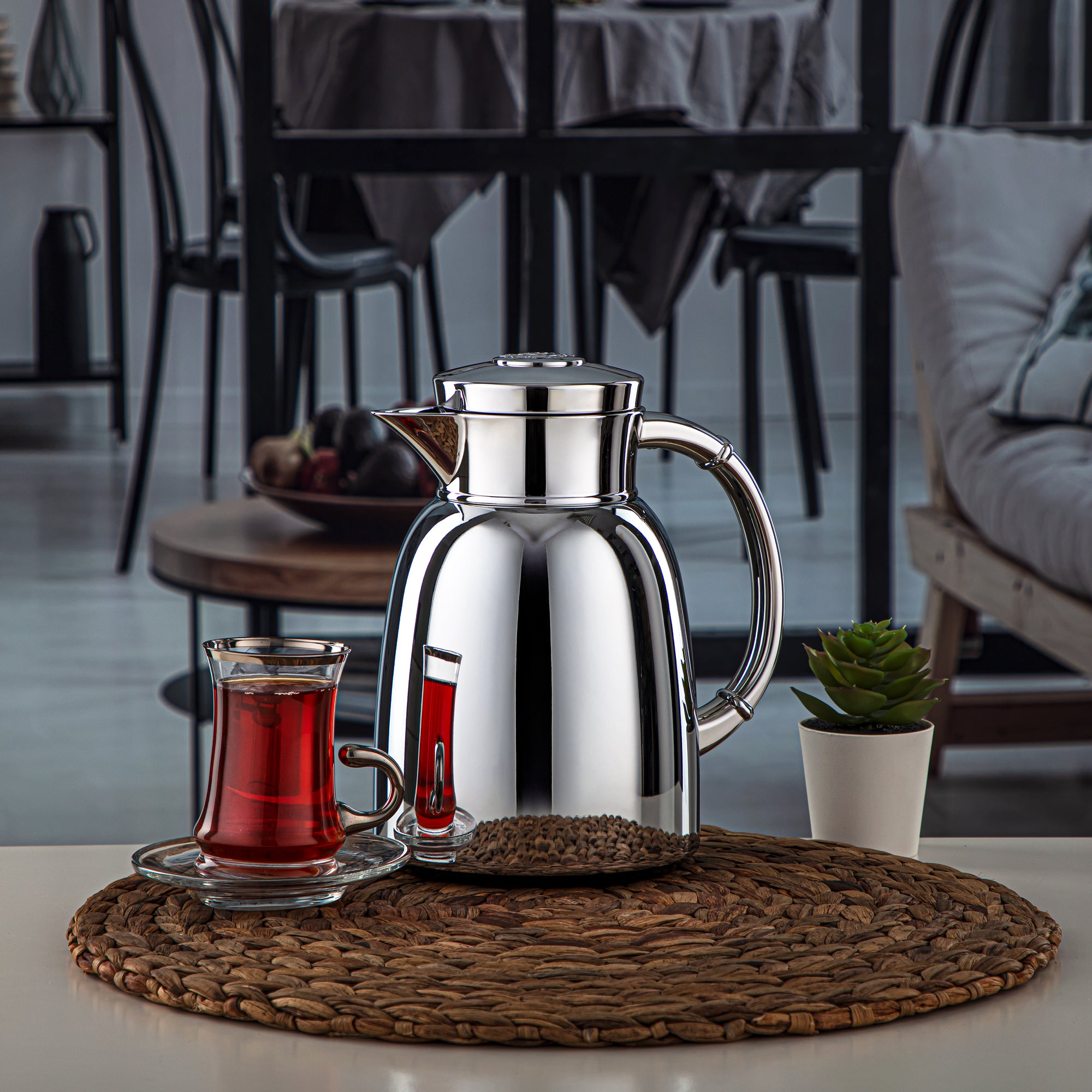 Almarjan 0.65 Liter Vacuum Flask Silver - QVC-0650C