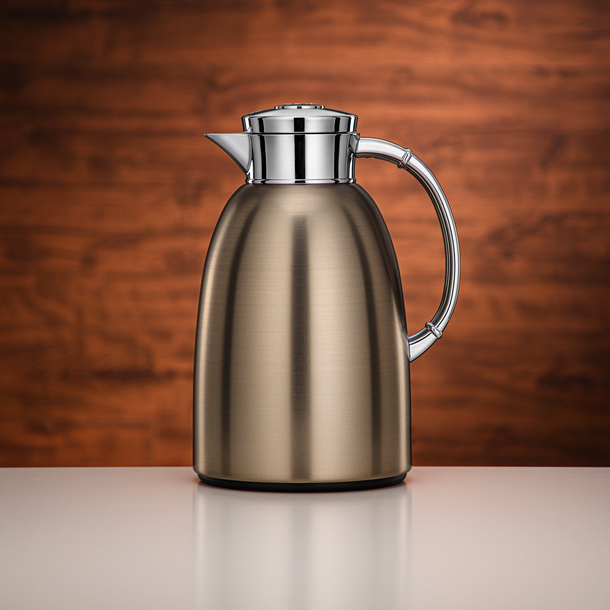 Almarjan Vacuum Flask 1.6L Matt Bronze