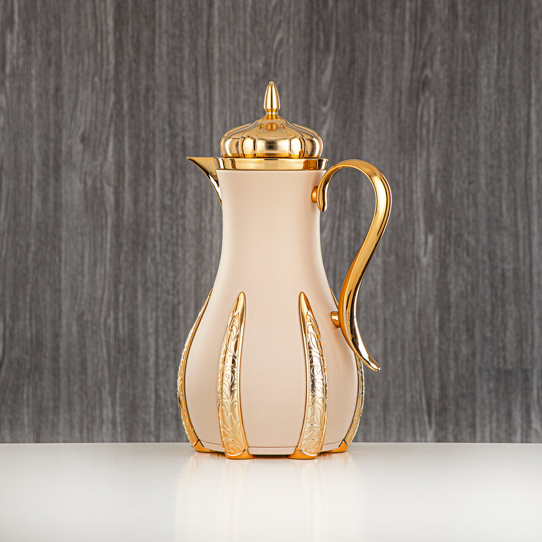 Almarjan 2 Pieces Vacuum Flask Set Beige & Gold - SM-2A26AB-100 BG/G