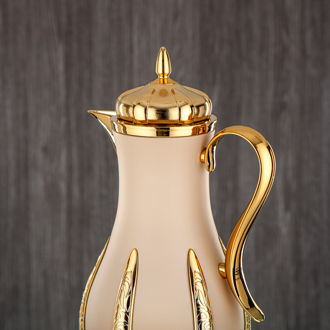 Almarjan 2 Pieces Vacuum Flask Set Beige & Gold - SM-2A26AB-100 BG/G