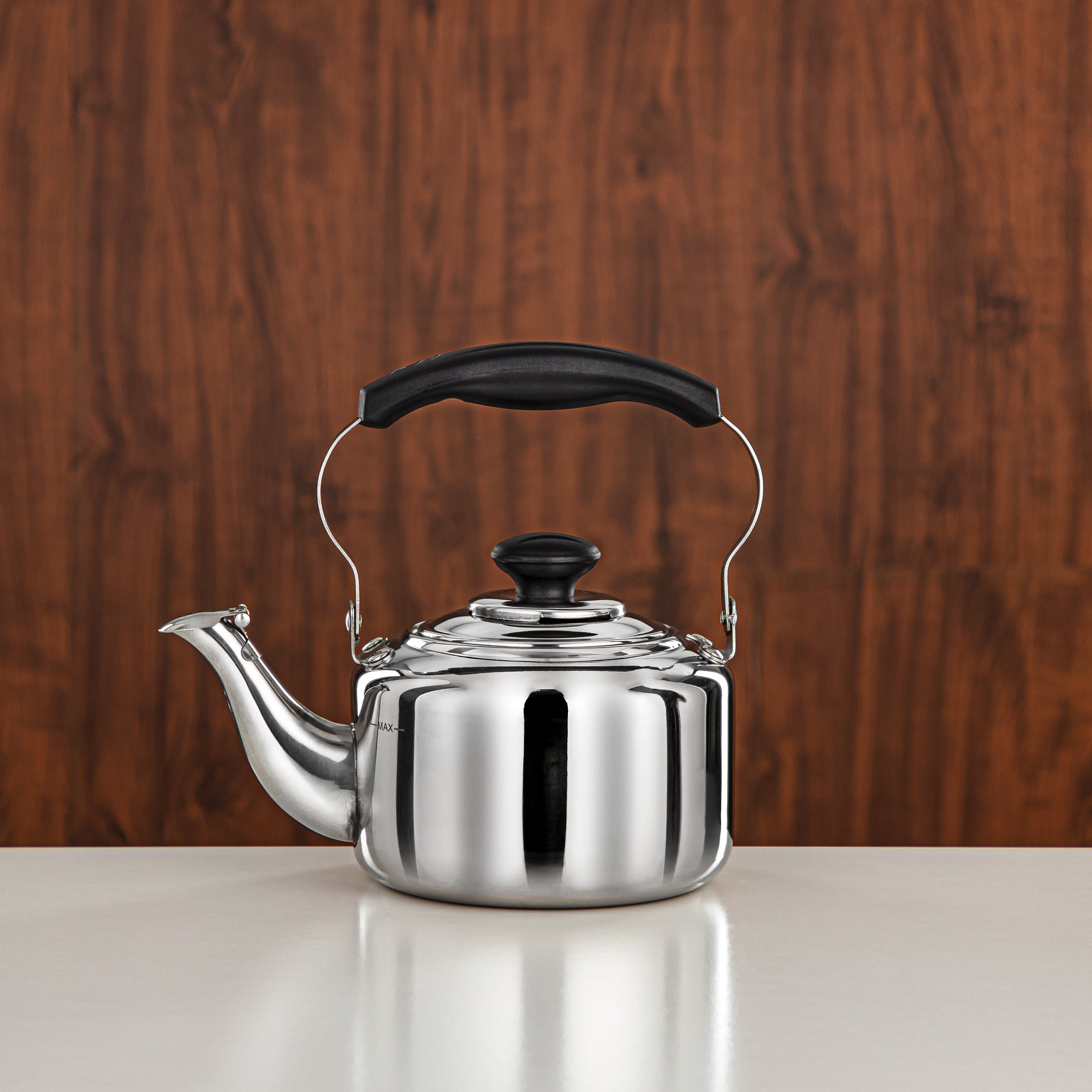 Almarjan 1 Liter Stainless Steel Whistling Kettle Silver SB980110