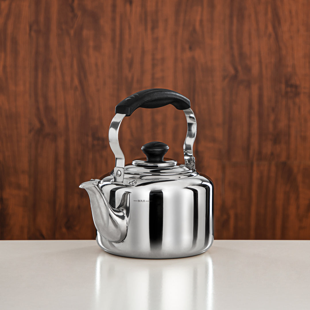 Almarjan 1.5 Liter Stainless Steel Whistling Kettle Silver SB980115