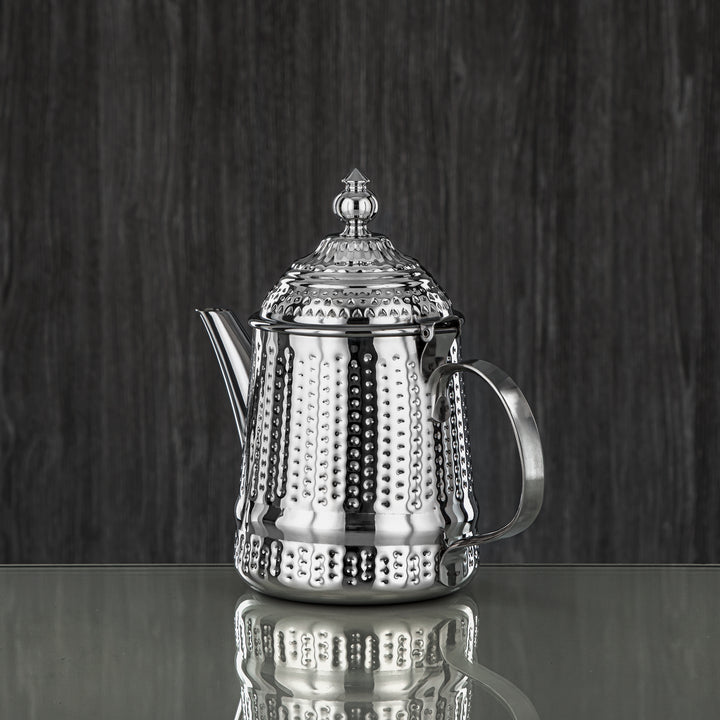 Almarjan 35 Ounce Barari Collection Stainless Steel Teapot Silver - STS0013047