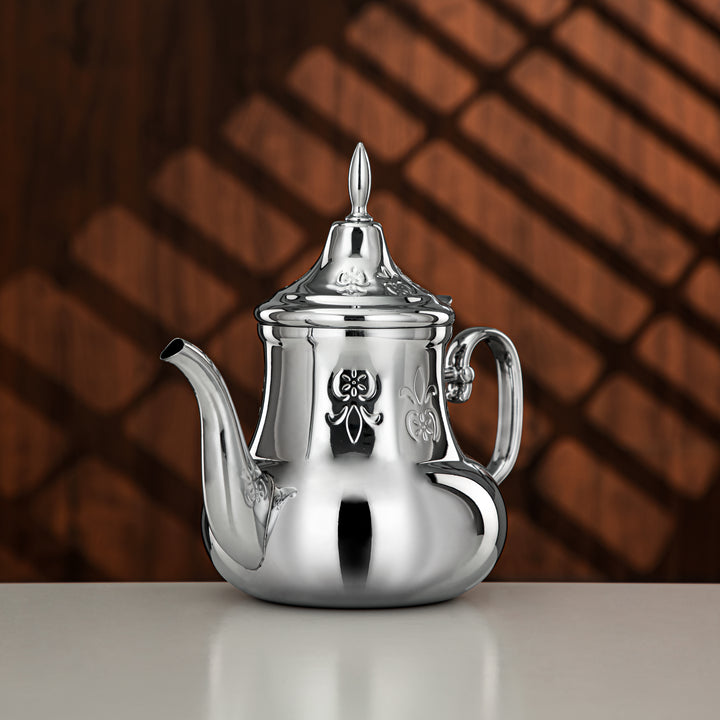 Almarjan 1.6 Liter Sahara Collection Stainless Steel Teapot Silver - STS0013180