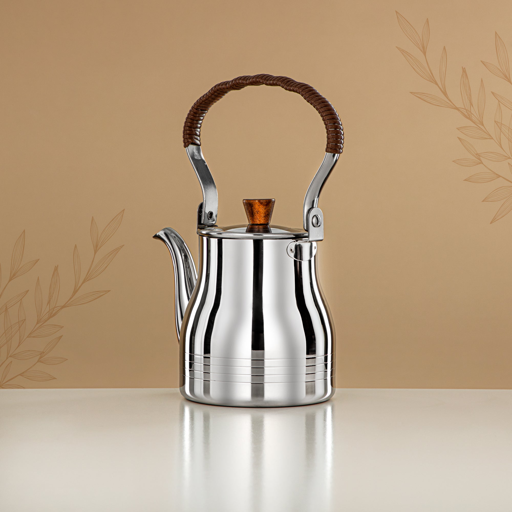 Almarjan Tea Kettle 0.7L Silver – Elegance