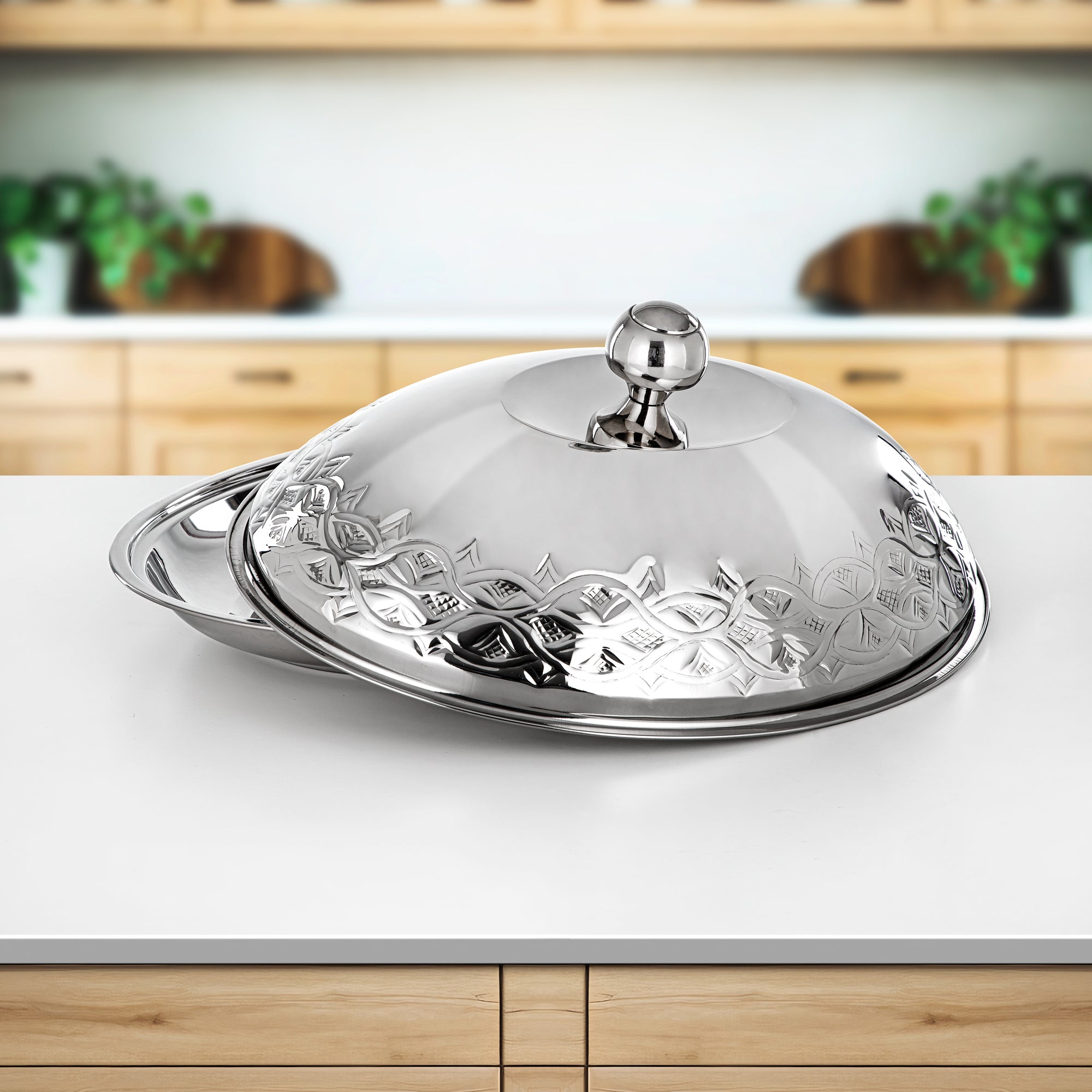 almarjan Koozy Tray 65 cm Silver (STS0293305)