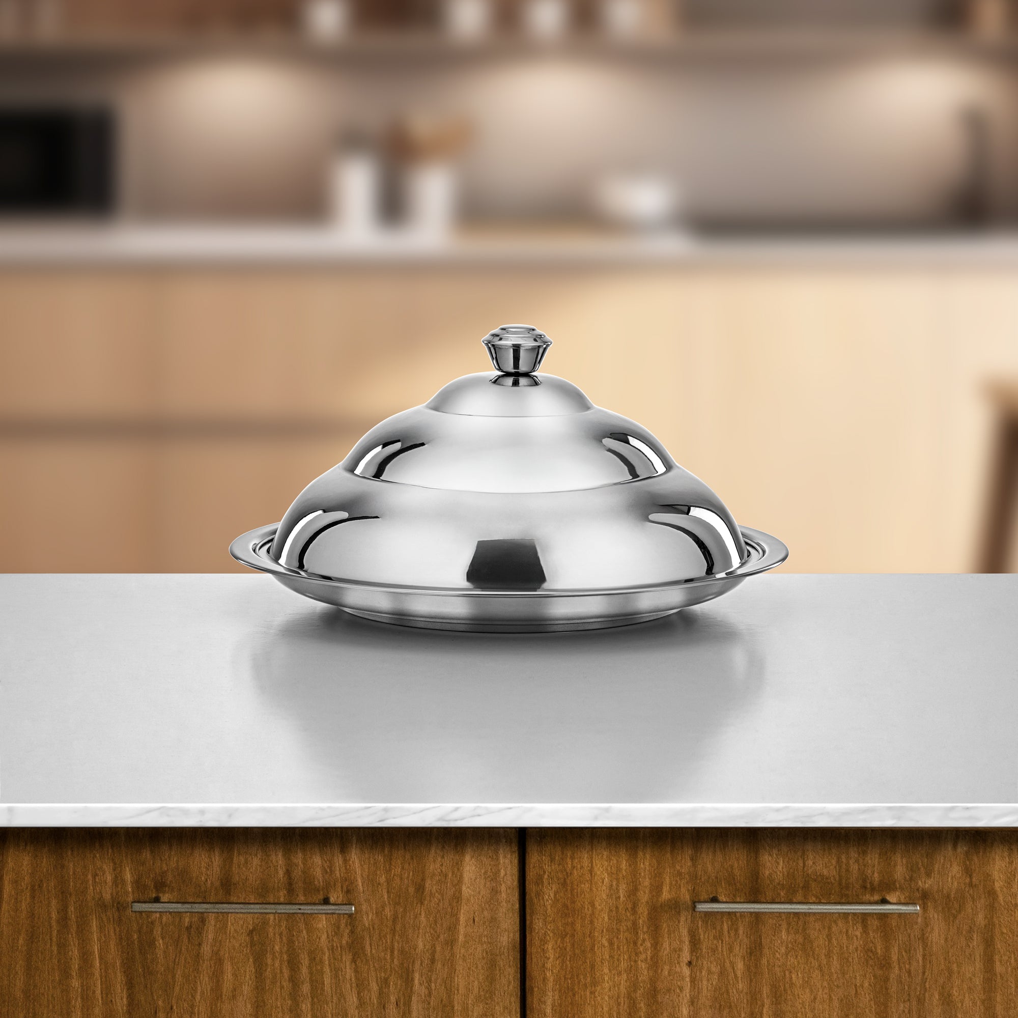 Almarjan Koozy Tray Stainless Steel Silver 45cm (STS0293617)