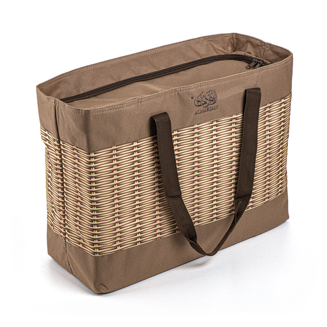 Almarjan 18 Liter Picnic Bag Rattan & Light Brown - BAG2570038