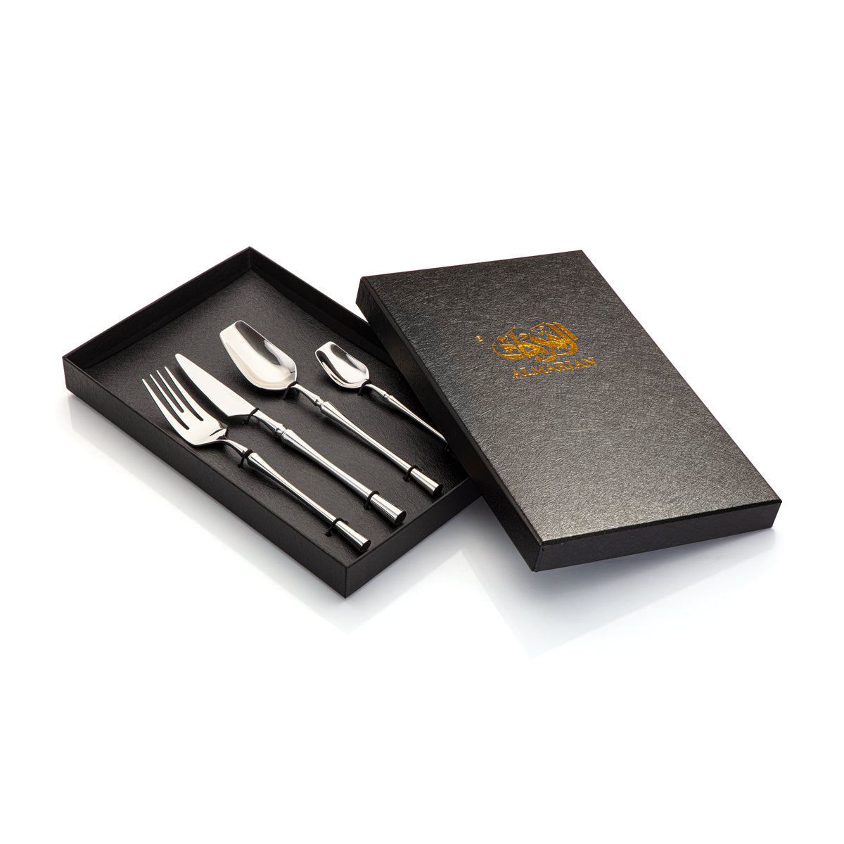 Almarjan 4 Pieces Stainless Steel Cutlery Set Silver - CUT0010188