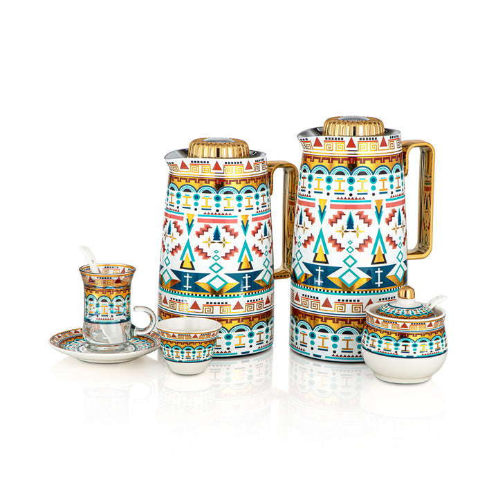 Almarjan 29 Pieces Tea Set - SDT07/10HF-19,27-SDT-HF19,TR-SDT-2201