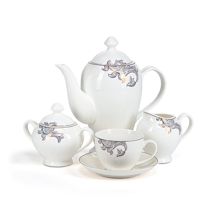 Almarjan 46 Pieces Bone China Dinner Set - SX-017