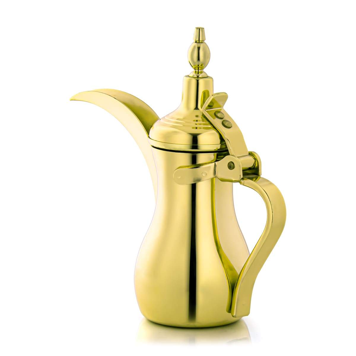 ALMARJAN 0.35 Liter Stainless Steel Dallah Gold K0874Y12